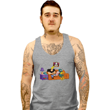 Load image into Gallery viewer, Secret_Shirts Tank Top, Unisex / Small / Sports Grey 90&#39;s Network

