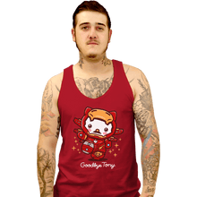 Load image into Gallery viewer, Shirts Tank Top, Unisex / Small / Red Goodbye Tony

