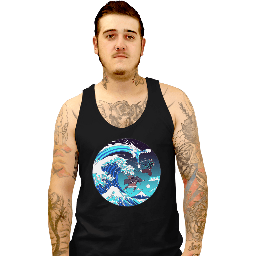 Shirts Tank Top, Unisex / Small / Black Breath Of The Great Wave
