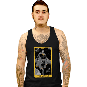 Daily_Deal_Shirts Tank Top, Unisex / Small / Black JL Tarot - The World