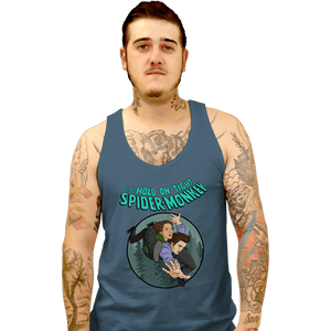 Daily_Deal_Shirts Tank Top, Unisex / Small / Indigo Blue Spider-Monkey