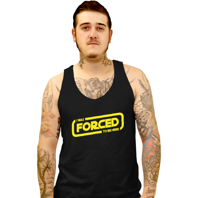 Secret_Shirts Tank Top, Unisex / Small / Black Forced To Be Here