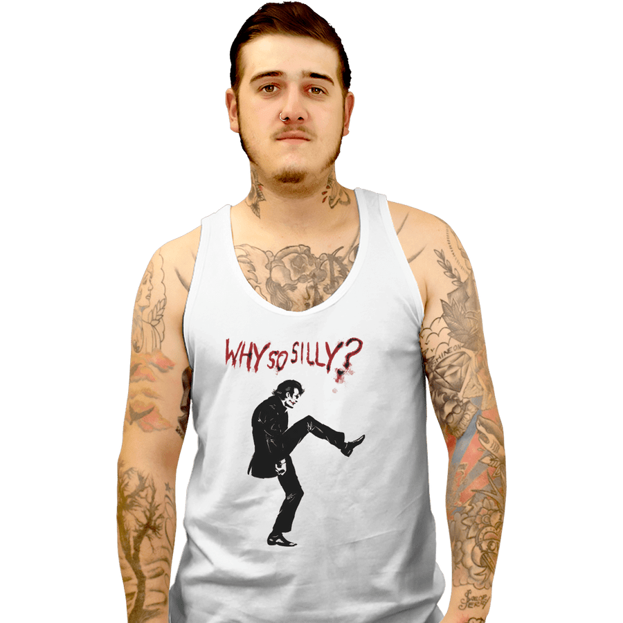 Shirts Tank Top, Unisex / Small / White Silly