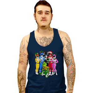 Daily_Deal_Shirts Tank Top, Unisex / Small / Navy Grinch Rangers