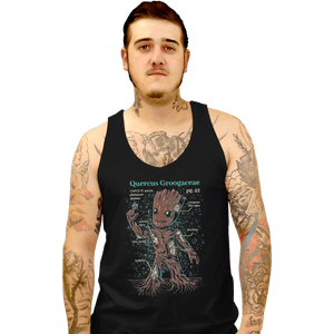 Shirts Tank Top, Unisex / Small / Black Baby Groot