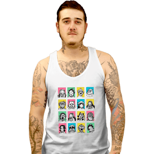Daily_Deal_Shirts Tank Top, Unisex / Small / White Slayer Faces