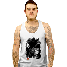 Load image into Gallery viewer, Daily_Deal_Shirts Tank Top, Unisex / Small / White The Master In The Swamp Sumi-e
