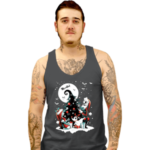 Daily_Deal_Shirts Tank Top, Unisex / Small / Charcoal Christmas Nightmare