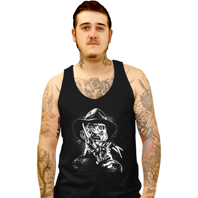 Daily_Deal_Shirts Tank Top, Unisex / Small / Black Nightmare Splatter