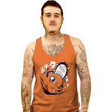 Load image into Gallery viewer, Secret_Shirts Tank Top, Unisex / Small / Orange Chainsaw Cute
