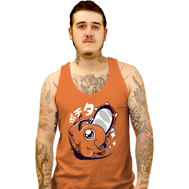 Secret_Shirts Tank Top, Unisex / Small / Orange Chainsaw Cute