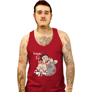 Shirts Tank Top, Unisex / Small / Red Shaun And Ed