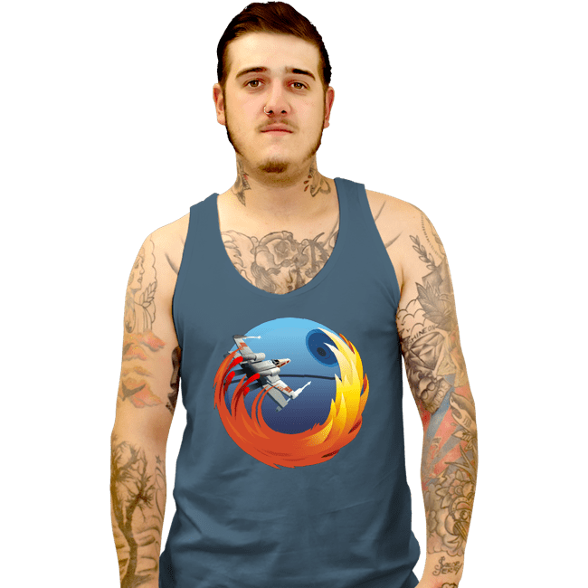 Shirts Tank Top, Unisex / Small / Indigo Blue Browsing No Moon