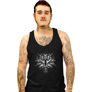 Shirts Tank Top, Unisex / Small / Black Graffiti White Wolf