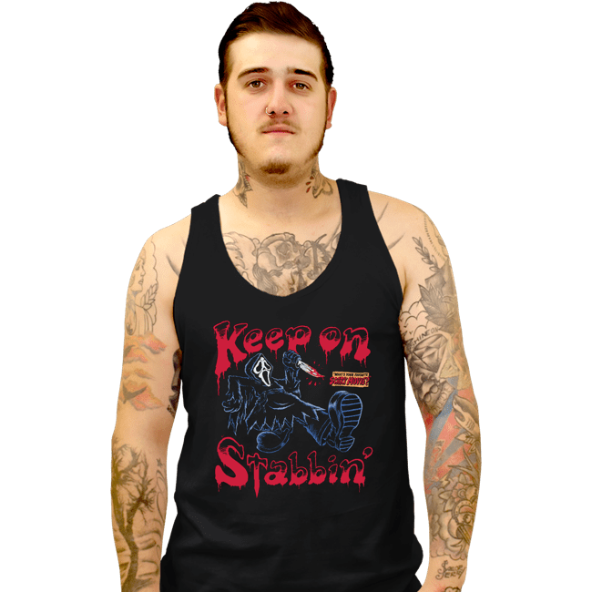 Secret_Shirts Tank Top, Unisex / Small / Black Keep On Stabbin' Ghost
