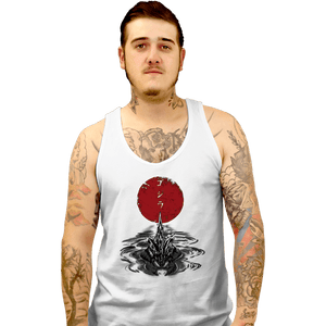 Shirts Tank Top, Unisex / Small / White Red Sun Alpha Predator