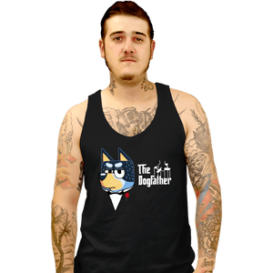 Daily_Deal_Shirts Tank Top, Unisex / Small / Black The Dogfather