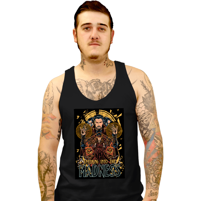 Shirts Tank Top, Unisex / Small / Black Entering Into The Madness