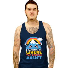 Load image into Gallery viewer, Daily_Deal_Shirts Tank Top, Unisex / Small / Navy Where The People Aren&#39;t
