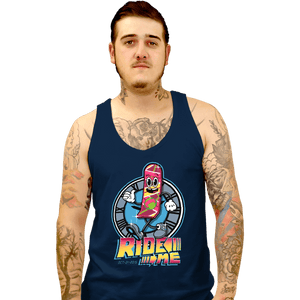 Daily_Deal_Shirts Tank Top, Unisex / Small / Navy Ride Me!