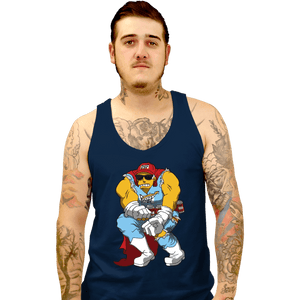 Daily_Deal_Shirts Tank Top, Unisex / Small / Navy Duff Knight