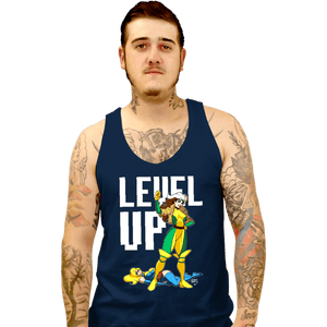 Daily_Deal_Shirts Tank Top, Unisex / Small / Navy Rogue Level Up