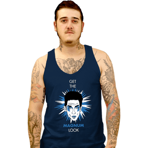 Shirts Tank Top, Unisex / Small / Navy Get The Magnum Look