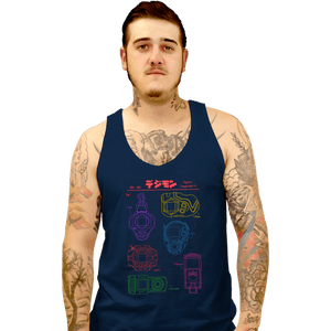 Daily_Deal_Shirts Tank Top, Unisex / Small / Navy Digivices
