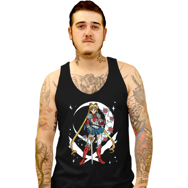 Daily_Deal_Shirts Tank Top, Unisex / Small / Black Full Armor Moon