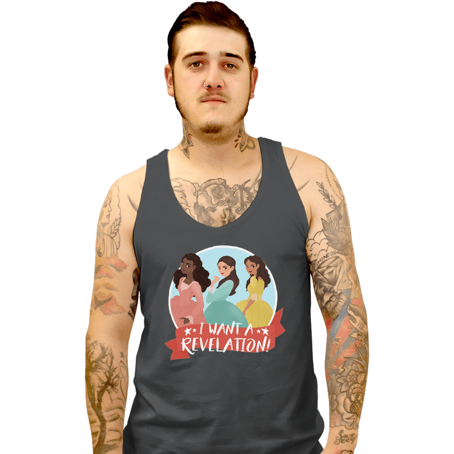 Shirts Tank Top, Unisex / Small / Charcoal Revelation