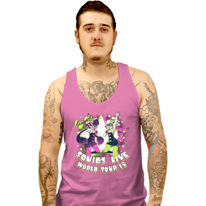 Shirts Tank Top, Unisex / Small / Pink Squids Live
