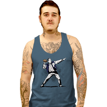 Load image into Gallery viewer, Daily_Deal_Shirts Tank Top, Unisex / Small / Indigo Blue Touchdown
