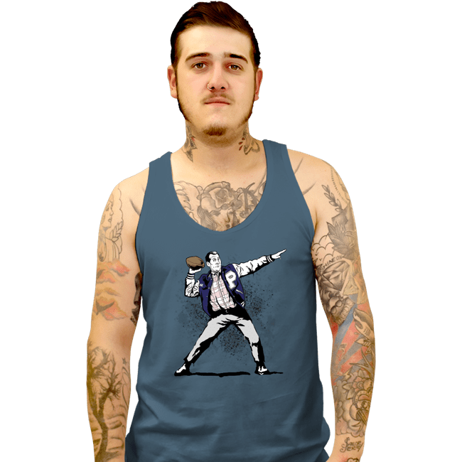 Daily_Deal_Shirts Tank Top, Unisex / Small / Indigo Blue Touchdown