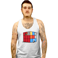 Load image into Gallery viewer, Shirts Tank Top, Unisex / Small / White Solving The Cube
