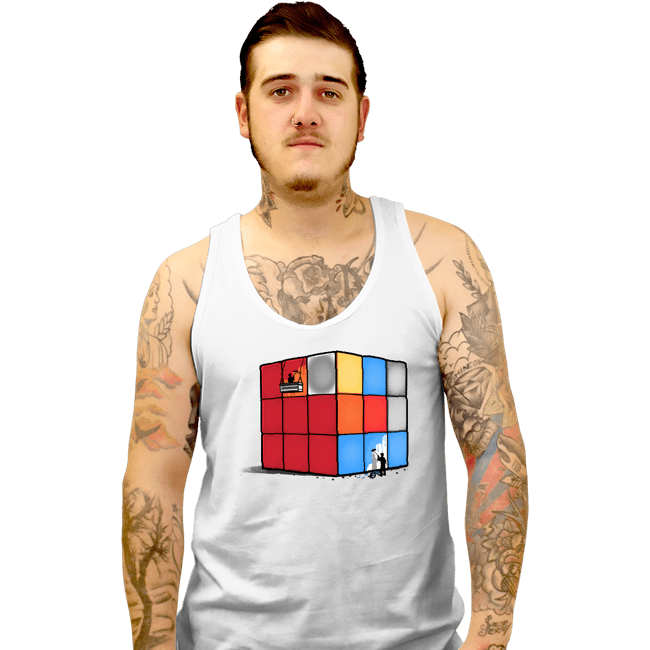 Shirts Tank Top, Unisex / Small / White Solving The Cube
