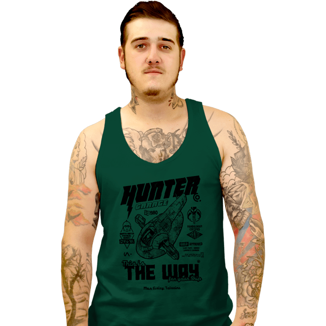 Secret_Shirts Tank Top, Unisex / Small / Black Hunter Garage