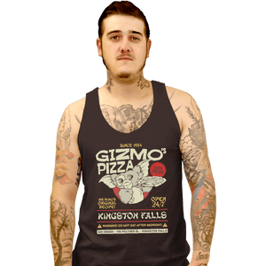 Shirts Tank Top, Unisex / Small / Black Gizmo's Pizza