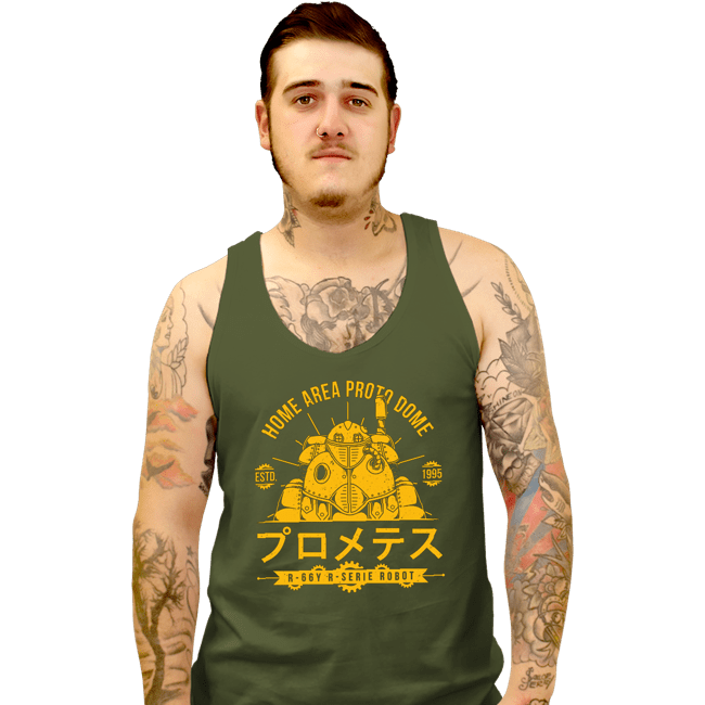 Secret_Shirts Tank Top, Unisex / Small / Military Green Proto Dome Robo
