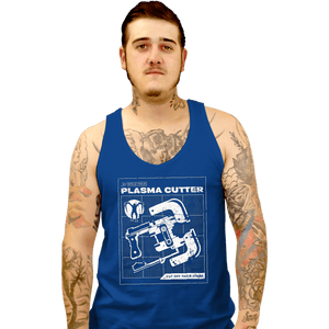 Daily_Deal_Shirts Tank Top, Unisex / Small / Royal Blue Plasma Cutter