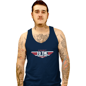 Shirts Tank Top, Unisex / Small / Navy Danger Zone