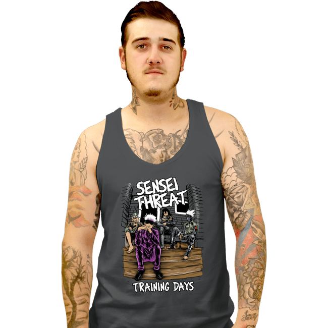 Secret_Shirts Tank Top, Unisex / Small / Charcoal Sensei Threat