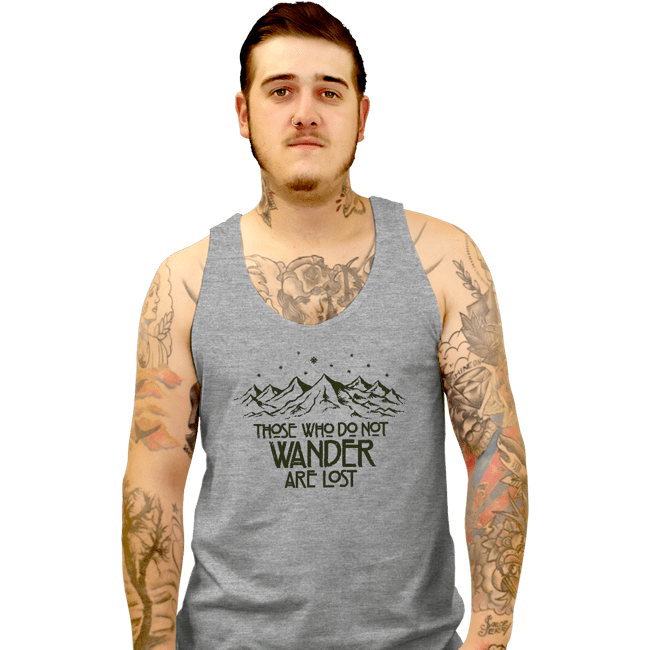 Secret_Shirts Tank Top, Unisex / Small / Sports Grey Those Who Do Not Wander