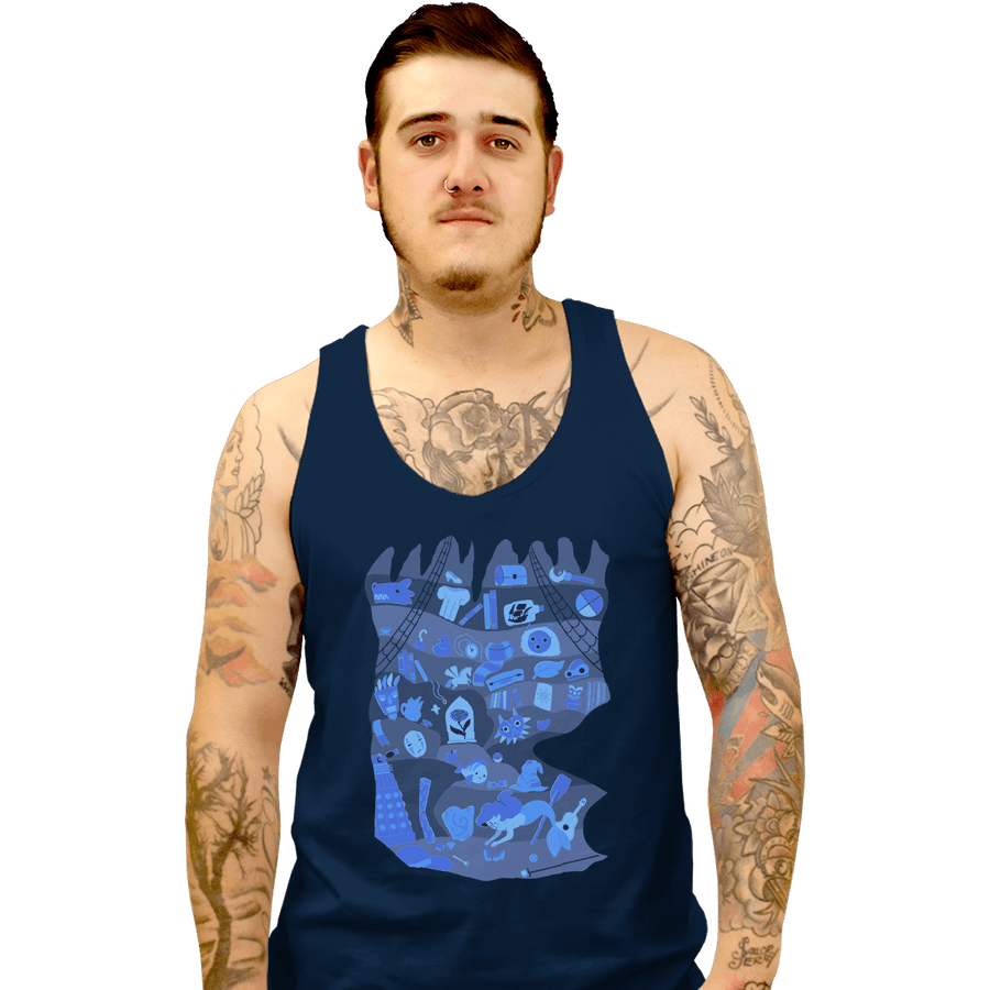 Shirts Tank Top, Unisex / Small / Navy Part Of My World
