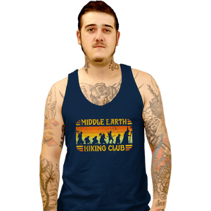 Daily_Deal_Shirts Tank Top, Unisex / Small / Navy Middle Earth Hiking Club