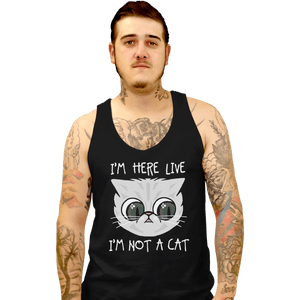 Secret_Shirts Tank Top, Unisex / Small / Black Not Cat