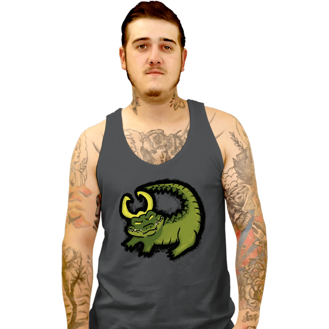 Shirts Tank Top, Unisex / Small / Charcoal The Alligator King
