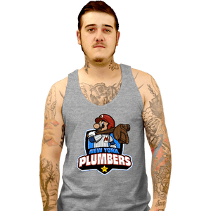 Daily_Deal_Shirts Tank Top, Unisex / Small / Sports Grey Go Plumbers