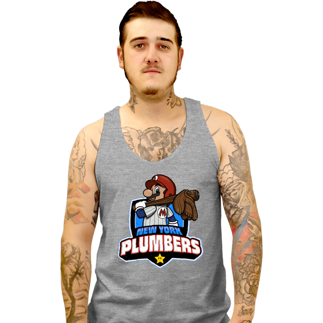 Daily_Deal_Shirts Tank Top, Unisex / Small / Sports Grey Go Plumbers