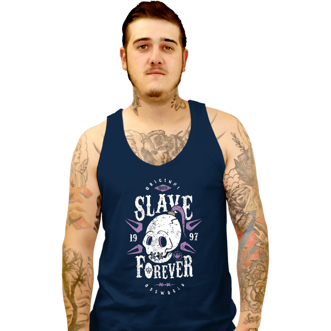 Shirts Tank Top, Unisex / Small / Navy Slave Forever