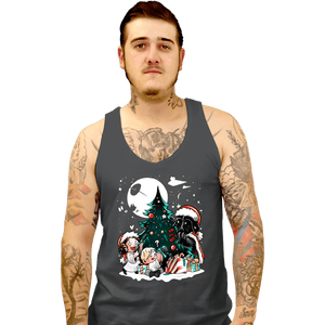 Daily_Deal_Shirts Tank Top, Unisex / Small / Charcoal Christmas In The Stars